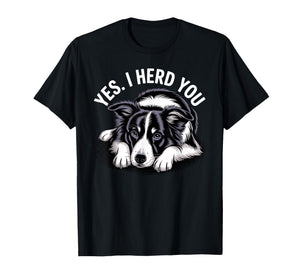 Funny Border Collie Art for Men Women Border Collie Lover T-Shirt