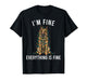 Belgian Tervuren Christmas I'm Fine Everything is Fine T-Shirt