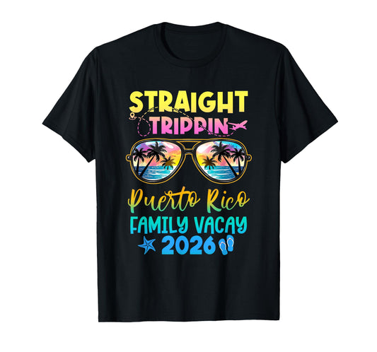 Family Vacation Puerto Rico 2026 Summer Holiday Matching T-Shirt