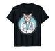Feline Veterinarian Cat Doctor Stethoscope Medical T-Shirt