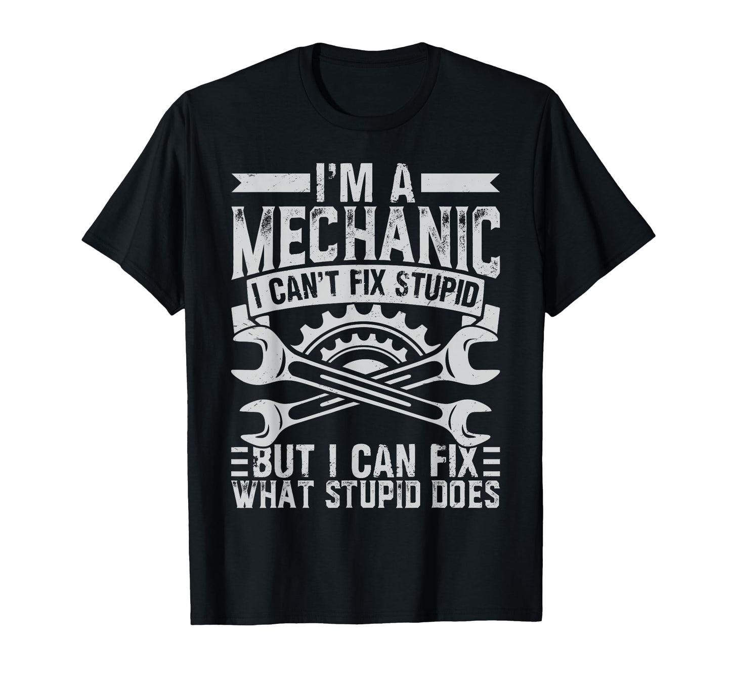 Funny Car Mechanic Design Men Women Kids Auto Mechanic T-Shirt