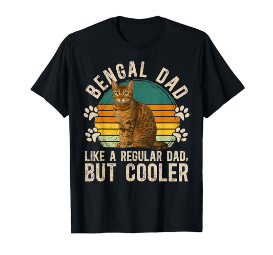 Bengal Cat Dad Definition Bengal Cat Owner T-Shirt