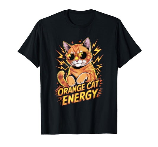 Cat Lovers Orange Cat Energy T-Shirt