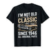 Funny 80th Birthday Classic Vintage Car Men 1946 Birthday T-Shirt