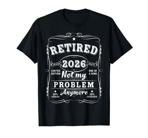 Retired 2026 Decoration Men Women Dad Grandpa Retirement T-Shirt