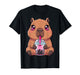 Cute Capybara with Boba Bubble Tea T-Shirt