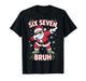 Funny Six Seven Bruh 67 Christmas Santa Dabbing Xmas Boy Kid T-Shirt