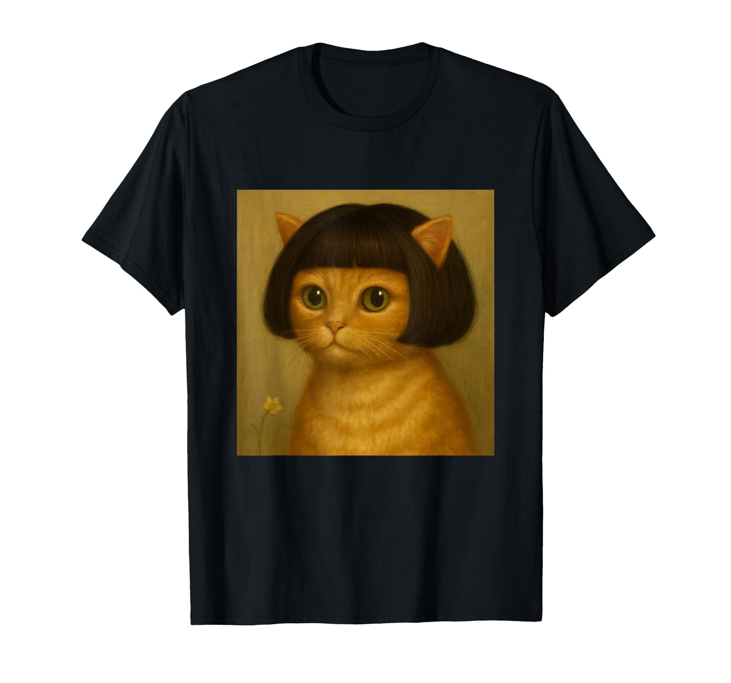 Funny Cat Bob Haircut Viral Meme T-Shirt
