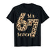 Six Seven Meme 6-7 Number Leopard Print Gen Z Gen Alpha T-Shirt