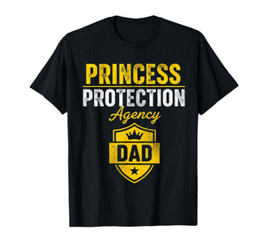 Princess Security Protection Dad Castle Royal Birthday Girls T-Shirt