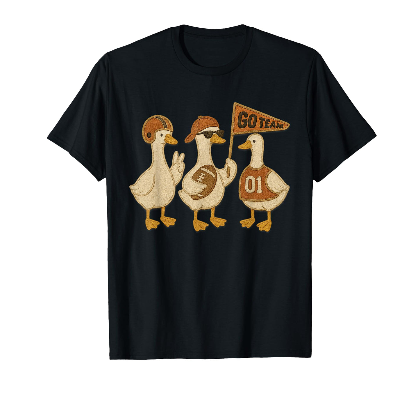 Go Team Duck Squad Funny Football Gameday Goose Lovers T-Shirt