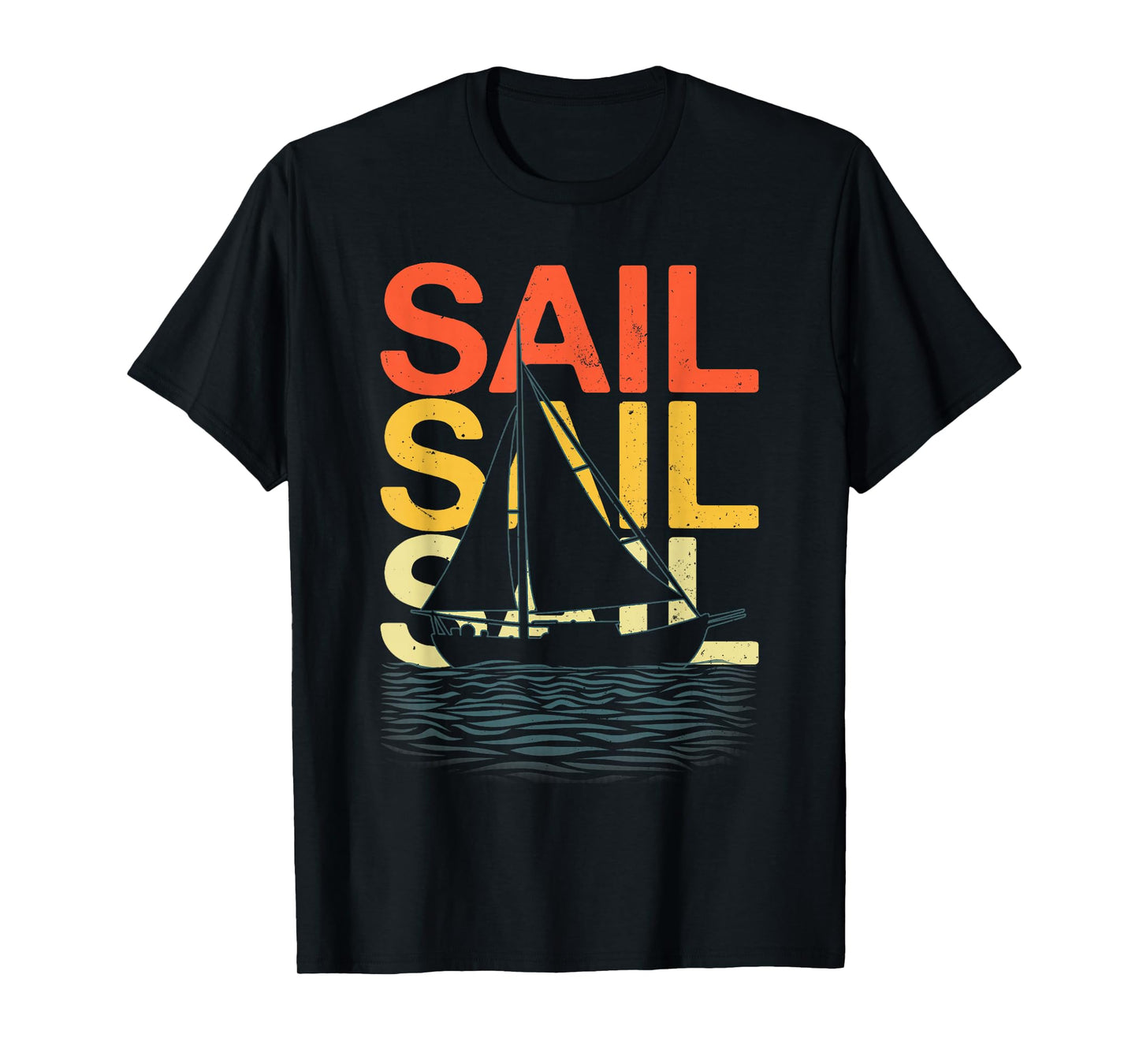 Funny Sailing Art for Men Women Sailing Lover Sail Boat T-Shirt