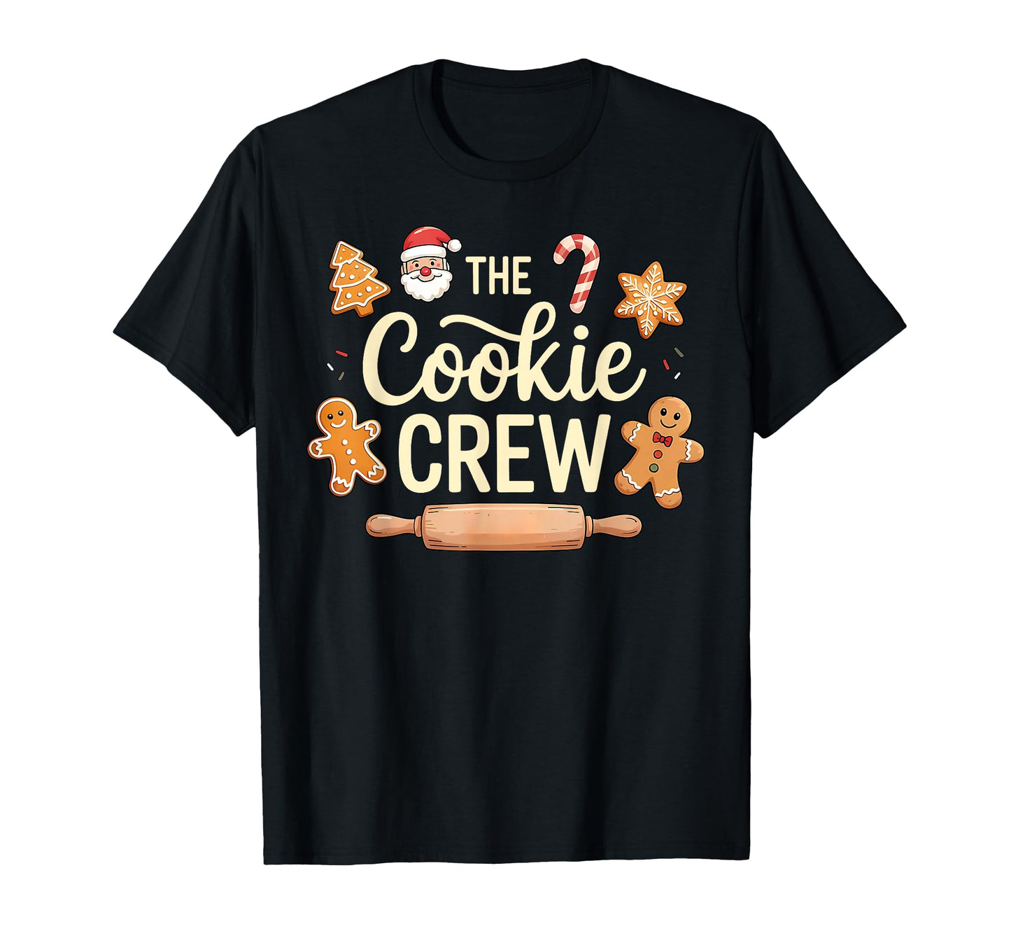 The Cookie Crew Christmas Baking Cookie Lover T-Shirt