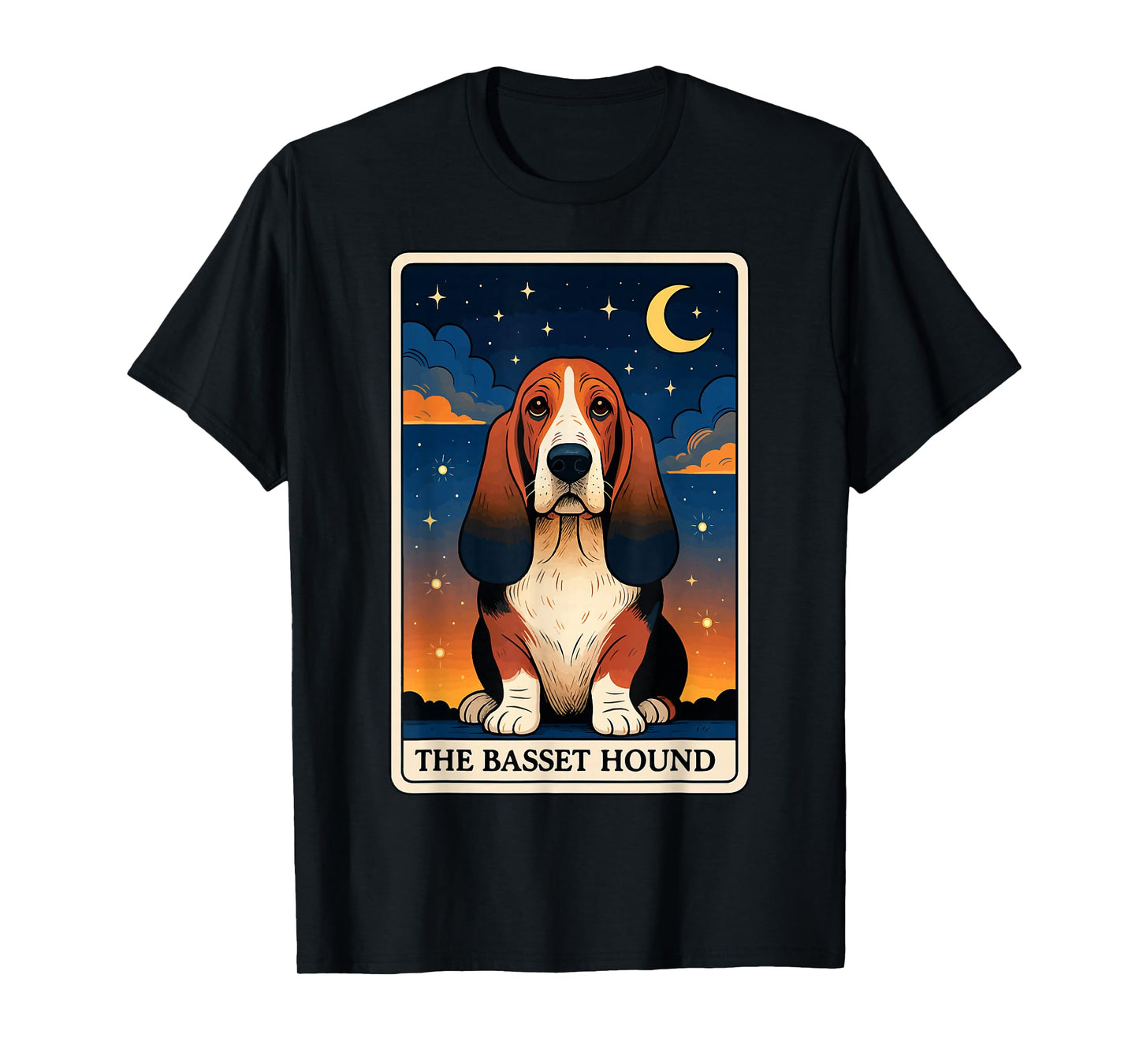 The Basset Hound Tarot Card T-Shirt