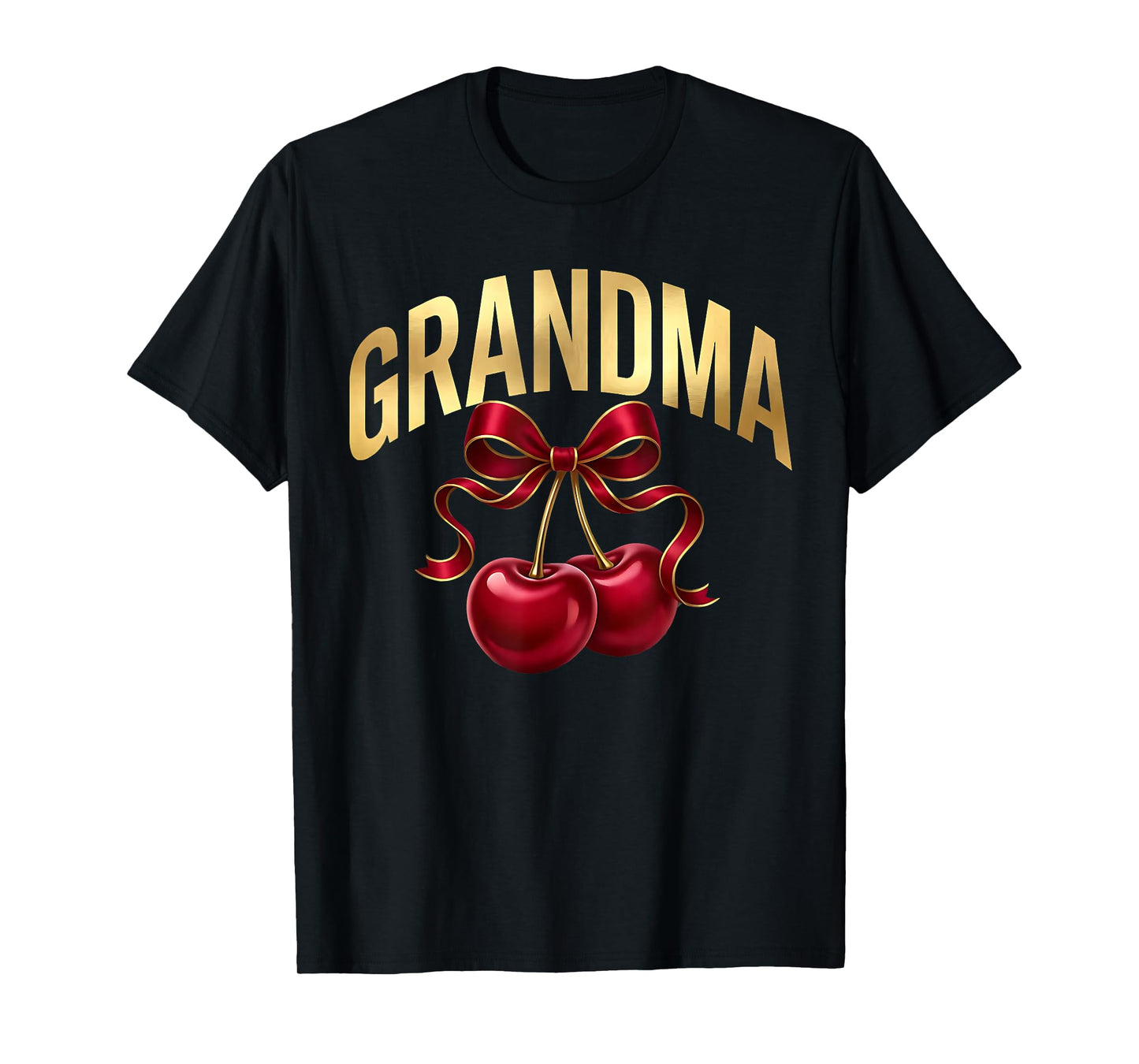 Grandma Grand Mothers Cherry Women Girls Granny T-Shirt