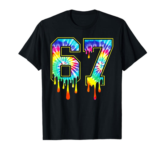 67 Number Meme Funny Six Seven 6 7 Gen Alpha Slang T-Shirt