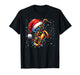 Music Notes Treble Clef Christmas Saxophone Jazz Musician PJ T-Shirt