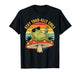 Frog Stay Toadally Chill Retro Toad On Mushroom Funny Animal T-Shirt