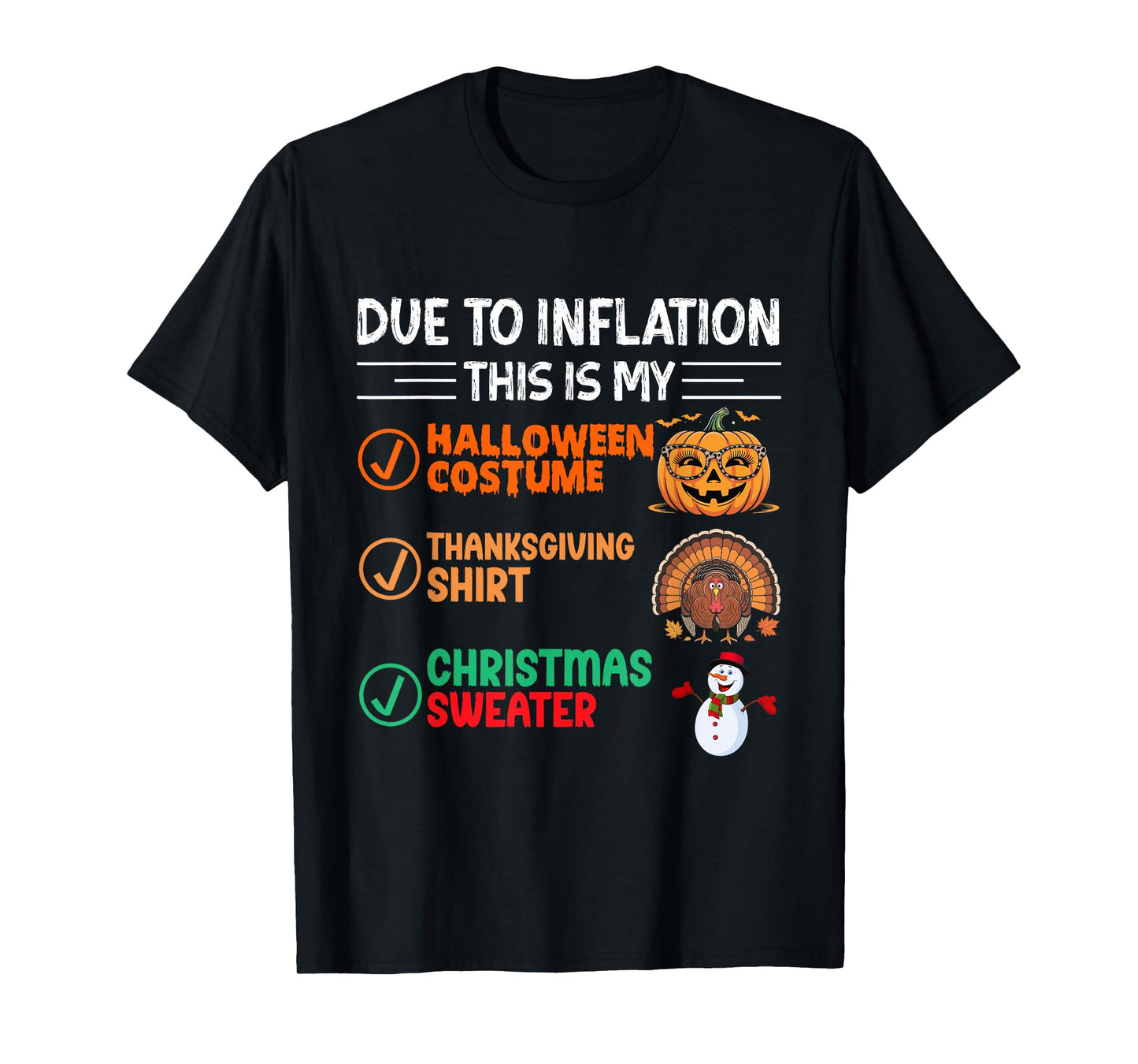 Due to Inflation This is My Funny Halloween Costume T-Shirt