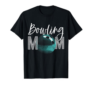 Vintage Funny Bowling Mom Mama Bowler Bowling Team Womens T-Shirt