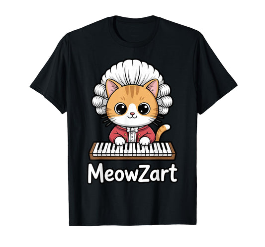 Cat Piano Player T-Shirt