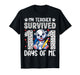 My Teacher Survived 101 Day of Me 100th Day Dog Boy Kid Girl T-Shirt