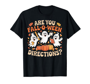 are You Fall O Ween Directions Halloween Fall Teacher Ghost T-Shirt