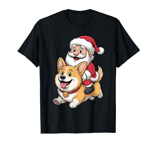 Corgi Dog Lover Kids Men Women Corgi Christmas Pajama T-Shirt