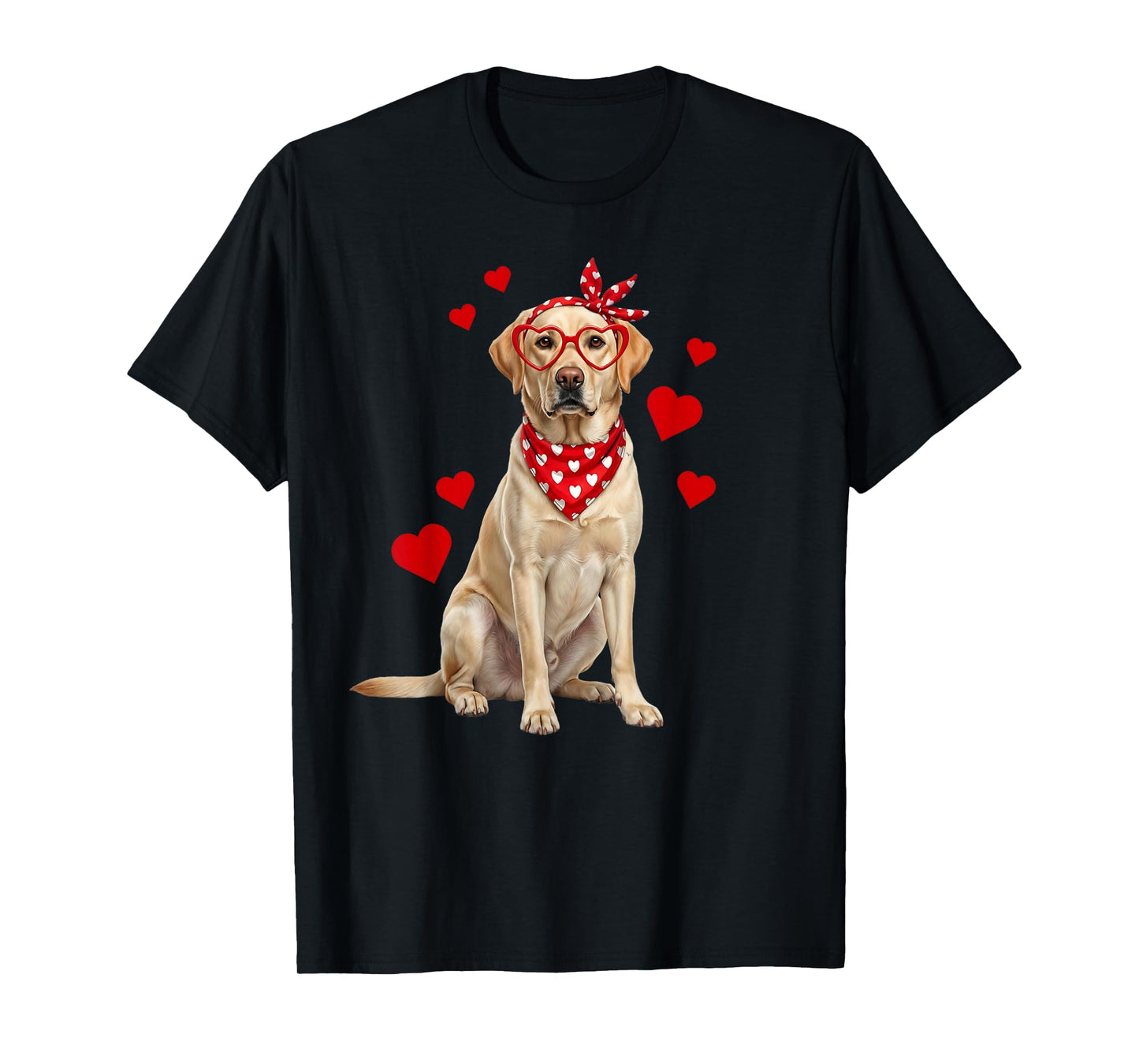 Labrador Retriever Valentines Day Dog Lover Heart T-Shirt