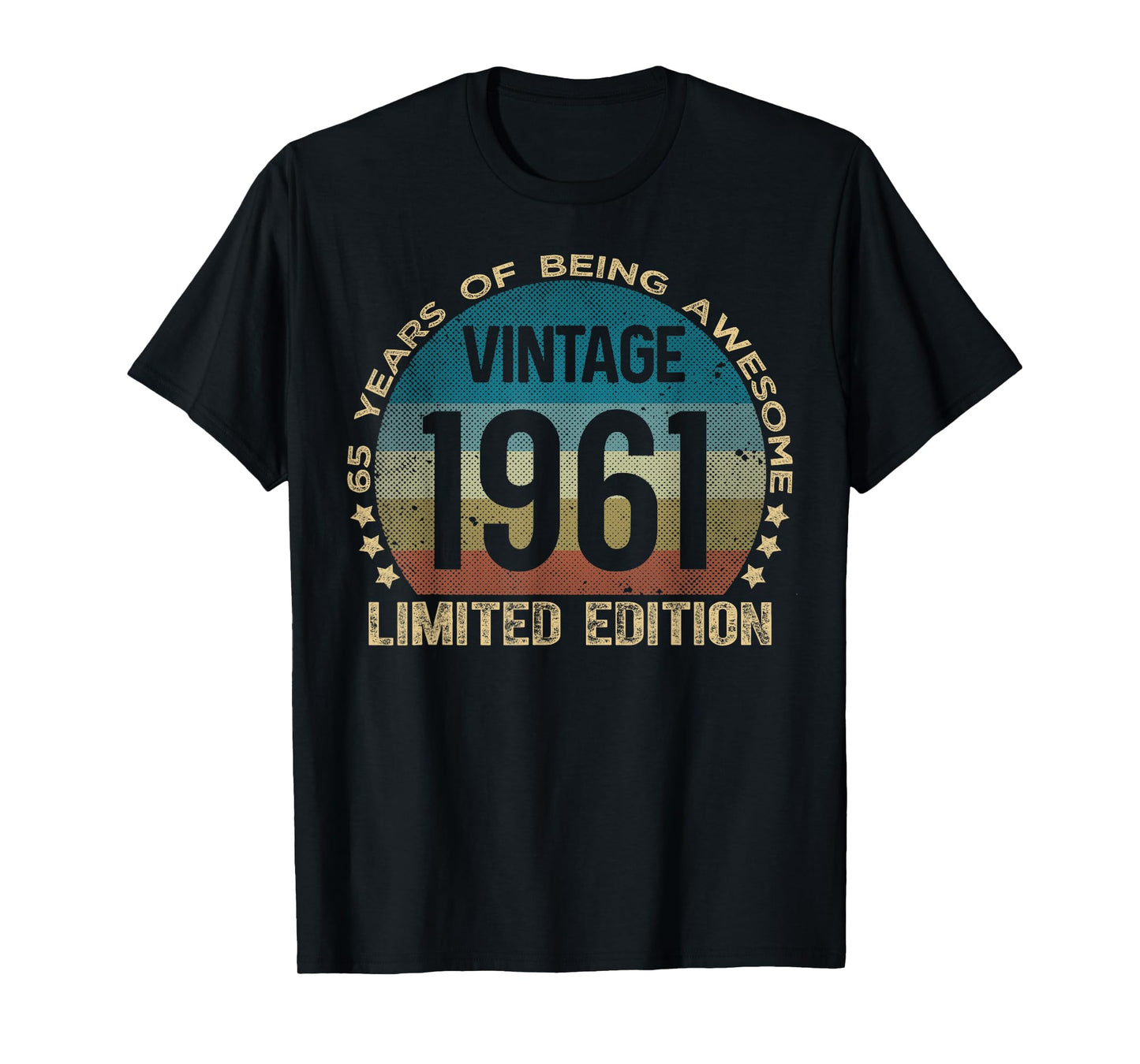 65 Year Old Gifts Vintage 1961 Limited Edition 65th Birthday T-Shirt