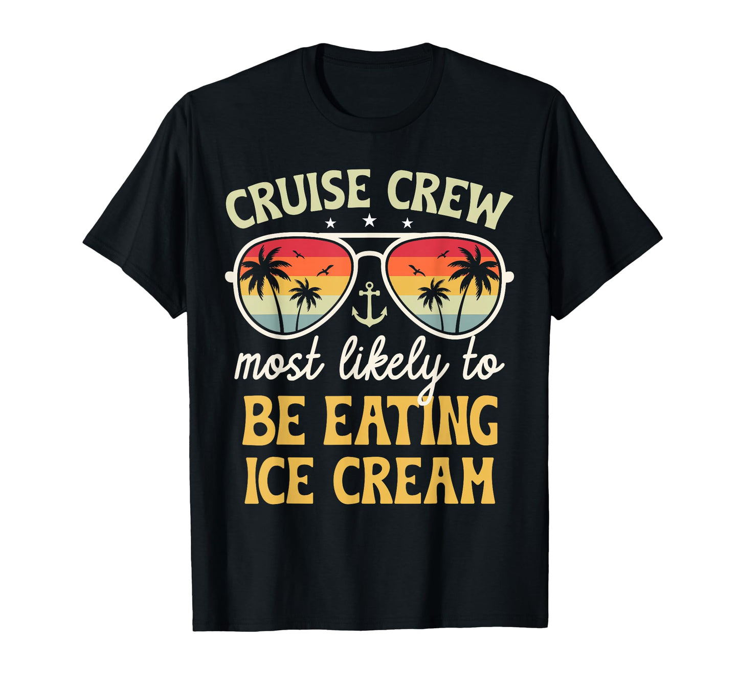 Most Likely to Eating Ice Cream Matching Family Cruise 2026 T-Shirt