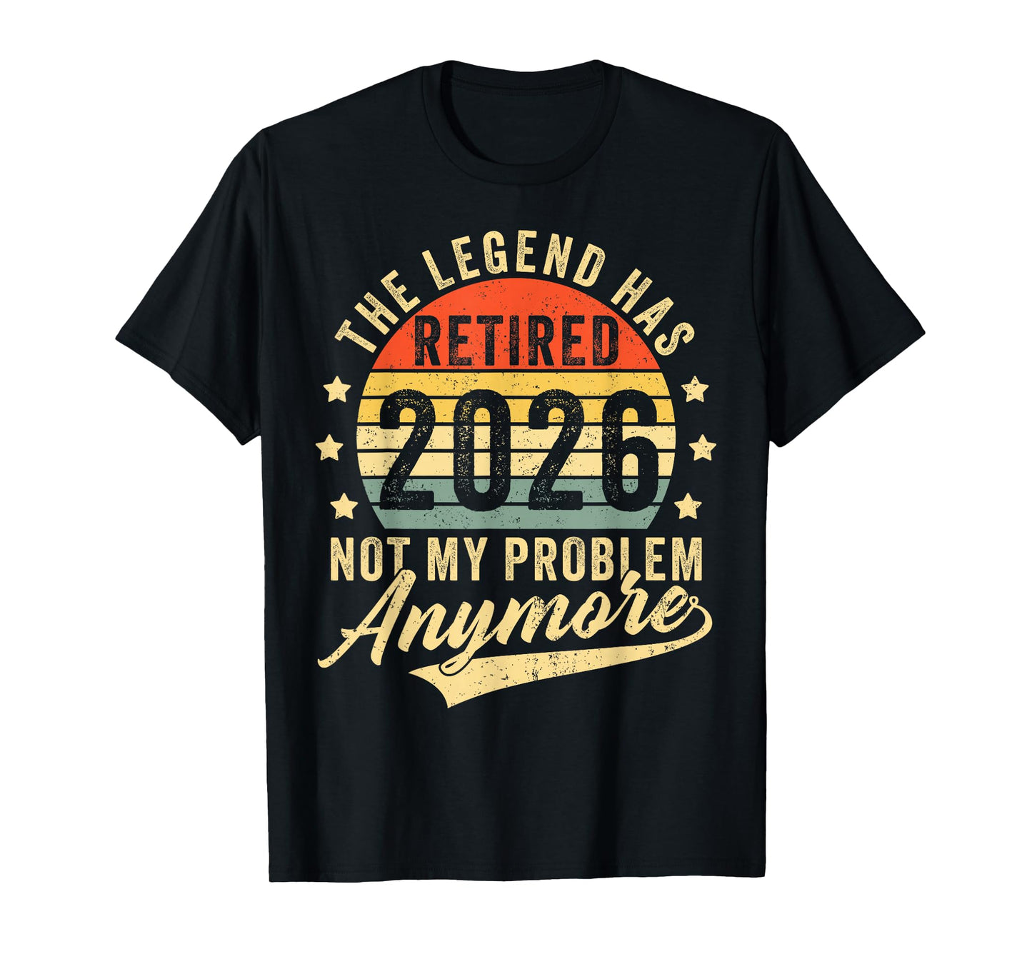 Retired 2026 Decoration Men Women Dad Grandpa Retirement T-Shirt
