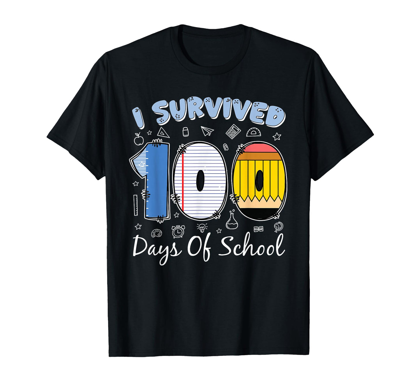 I Survived 100 Days of School Funny Meme Teacher Student T-Shirt