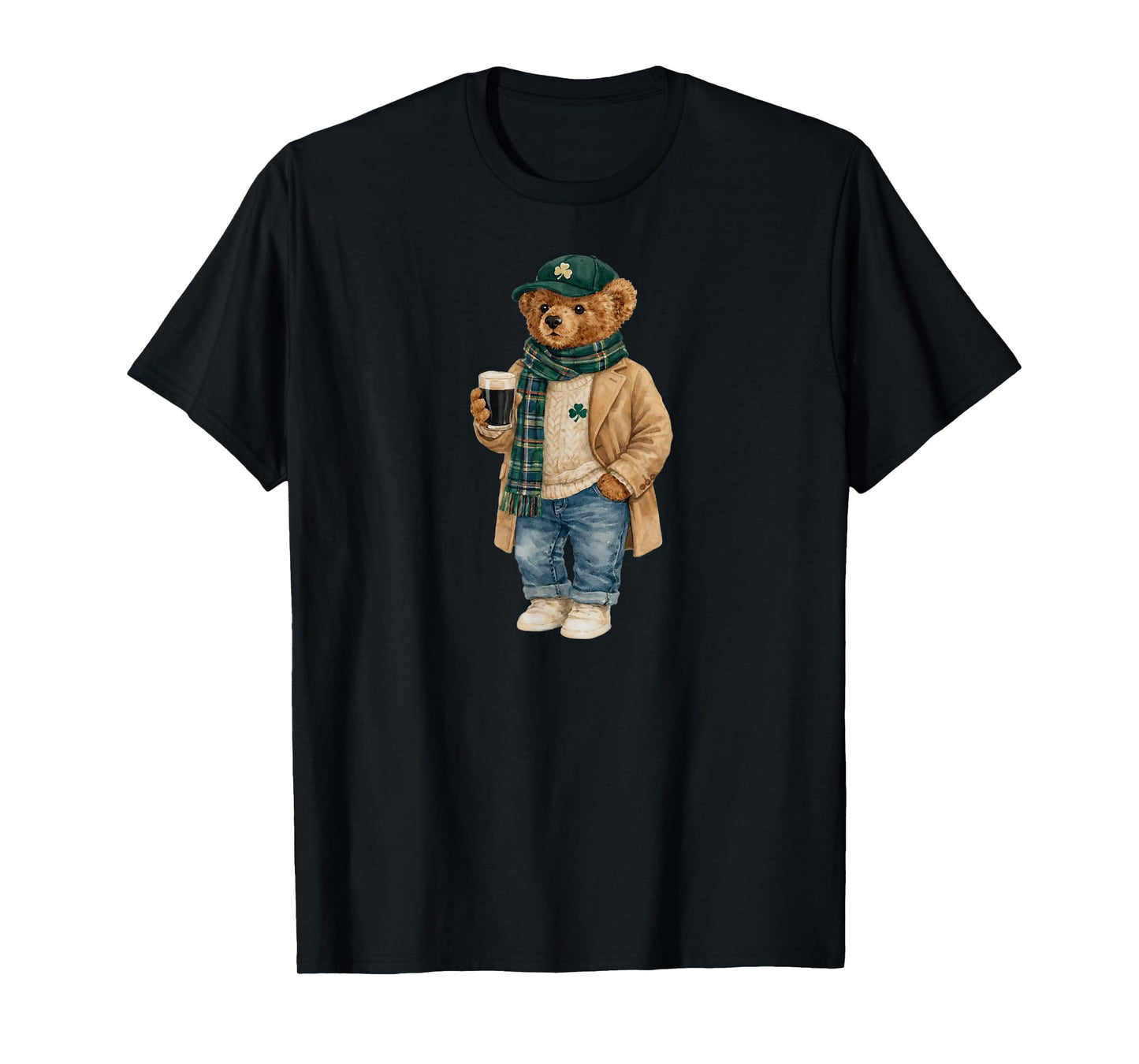 Lucky Teddy Bear St Patricks Day Irish T-Shirt