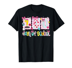 Preppy 100 Days of School Coquette Bow Girl Women Teacher T-Shirt