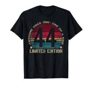 44 Year Old Gifts Vintage 1982 Limited Edition 44th Birthday T-Shirt