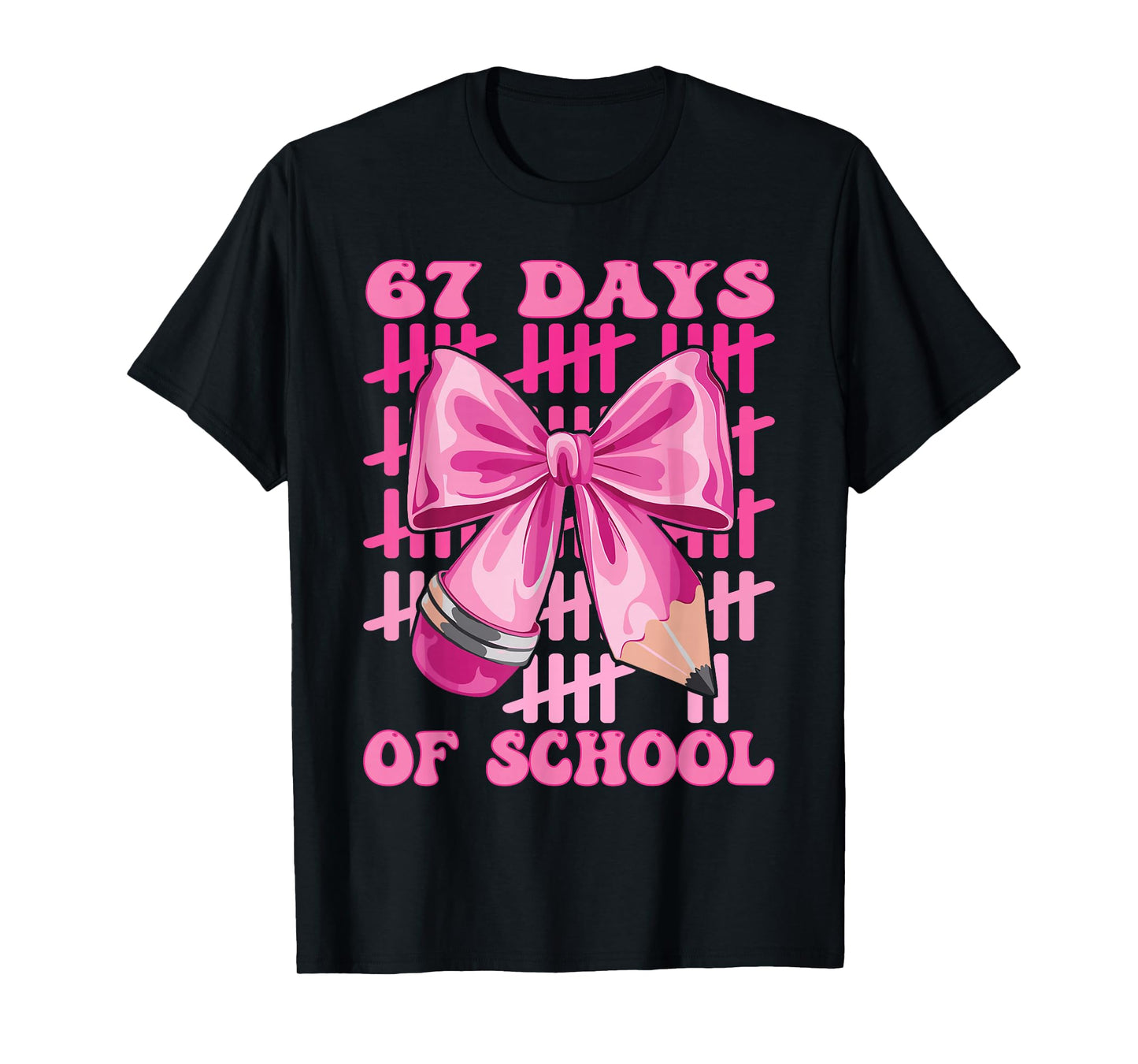 I Survived 67 Days of School Cool Teacher Design T-Shirt