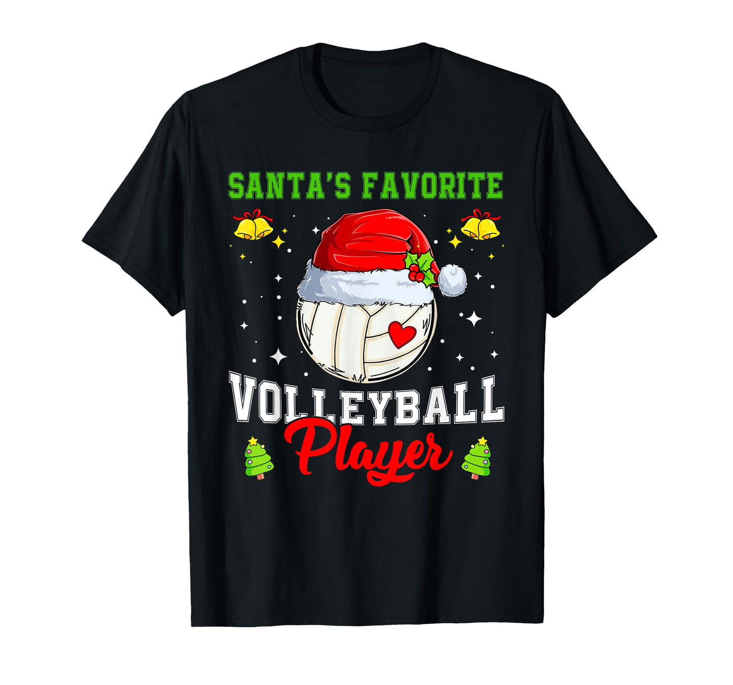 Santa's Favorite Volleyball Player Christmas Pajamas Men T-Shirt