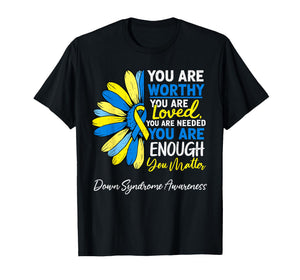 Motivational World Down Syndrome Awareness 321 Womens Girls T-Shirt