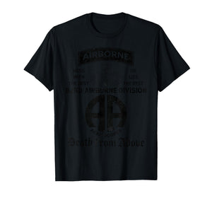 82nd Airborne Division Paratrooper Fort Bragg Jump Wings T-Shirt