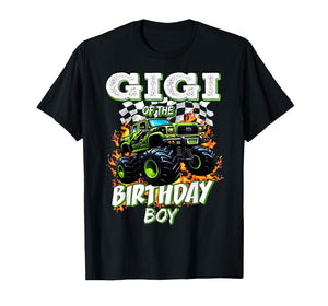 Gigi of The Birthday Boy Monster Truck Birthday Kids T-Shirt