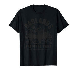 Badlands National Park South Dakota Vintage Retro Outdoor US T-Shirt
