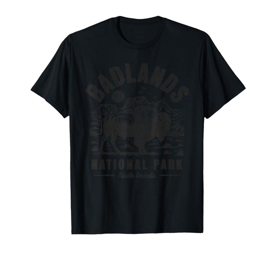 Badlands National Park South Dakota Vintage Retro Outdoor US T-Shirt