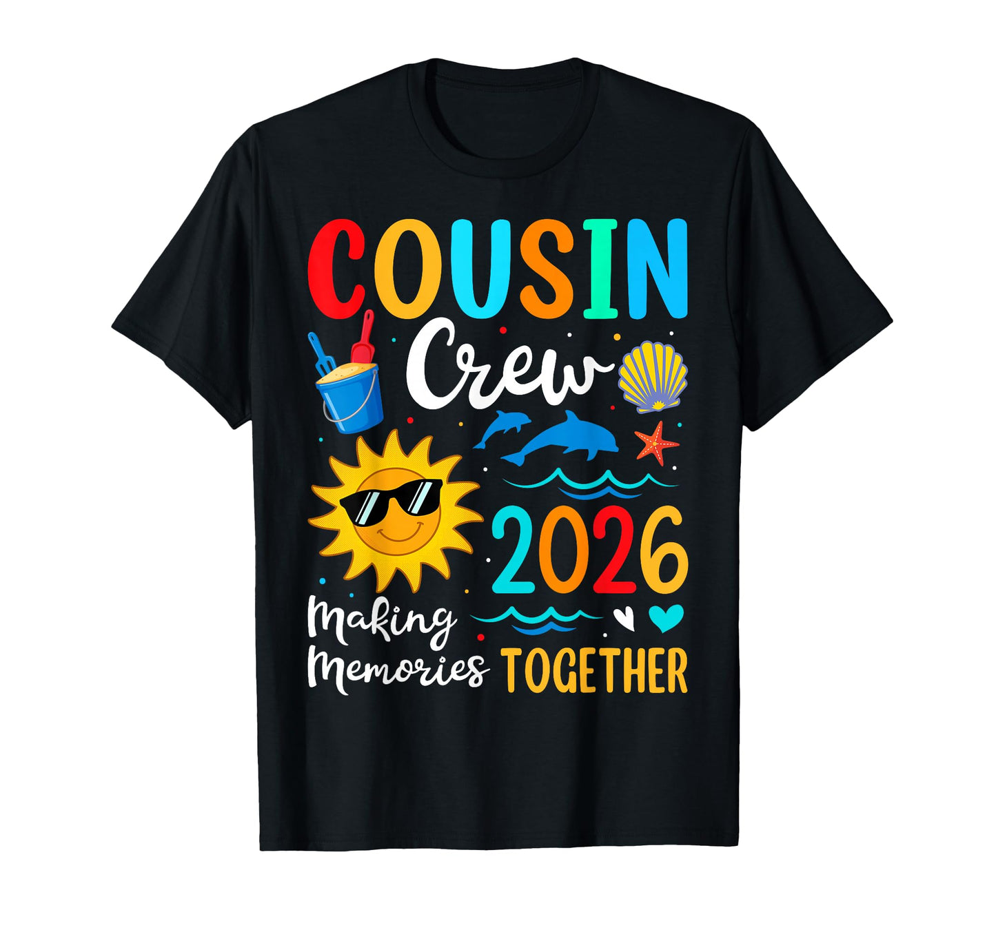 Cousin Crew 2026 Summer Vacation Beach Family Trip Matching T-Shirt