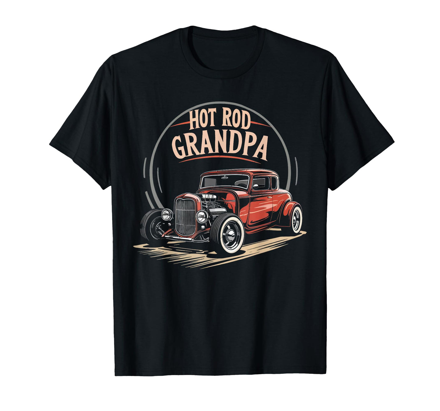 Hot Rod Grandpa Vintage Car Enthusiast Retro Style T-Shirt