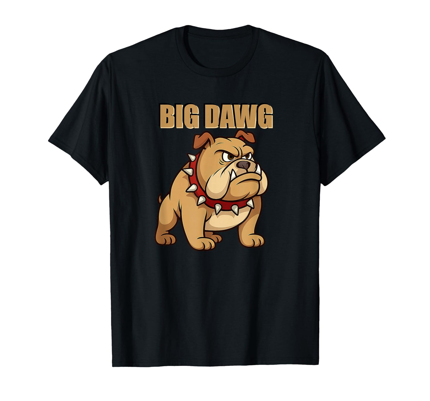 Mens Big DAWG Graphic Design, Featuring Cartoon Bulldog T-Shirt
