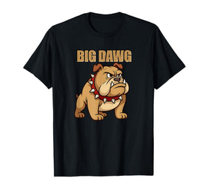 Mens Big DAWG Graphic Design, Featuring Cartoon Bulldog T-Shirt