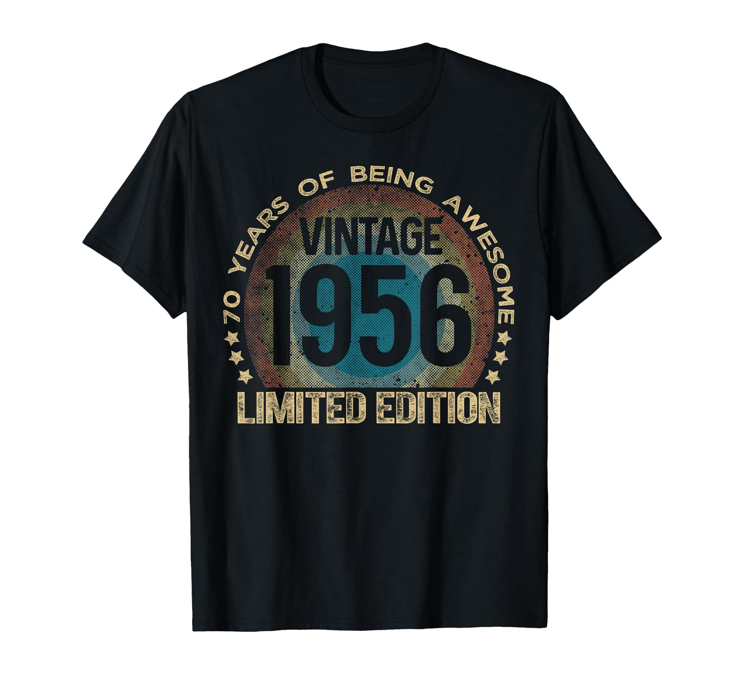 70 Year Old Gifts Vintage 1956 Limited Edition 70th Birthday T-Shirt