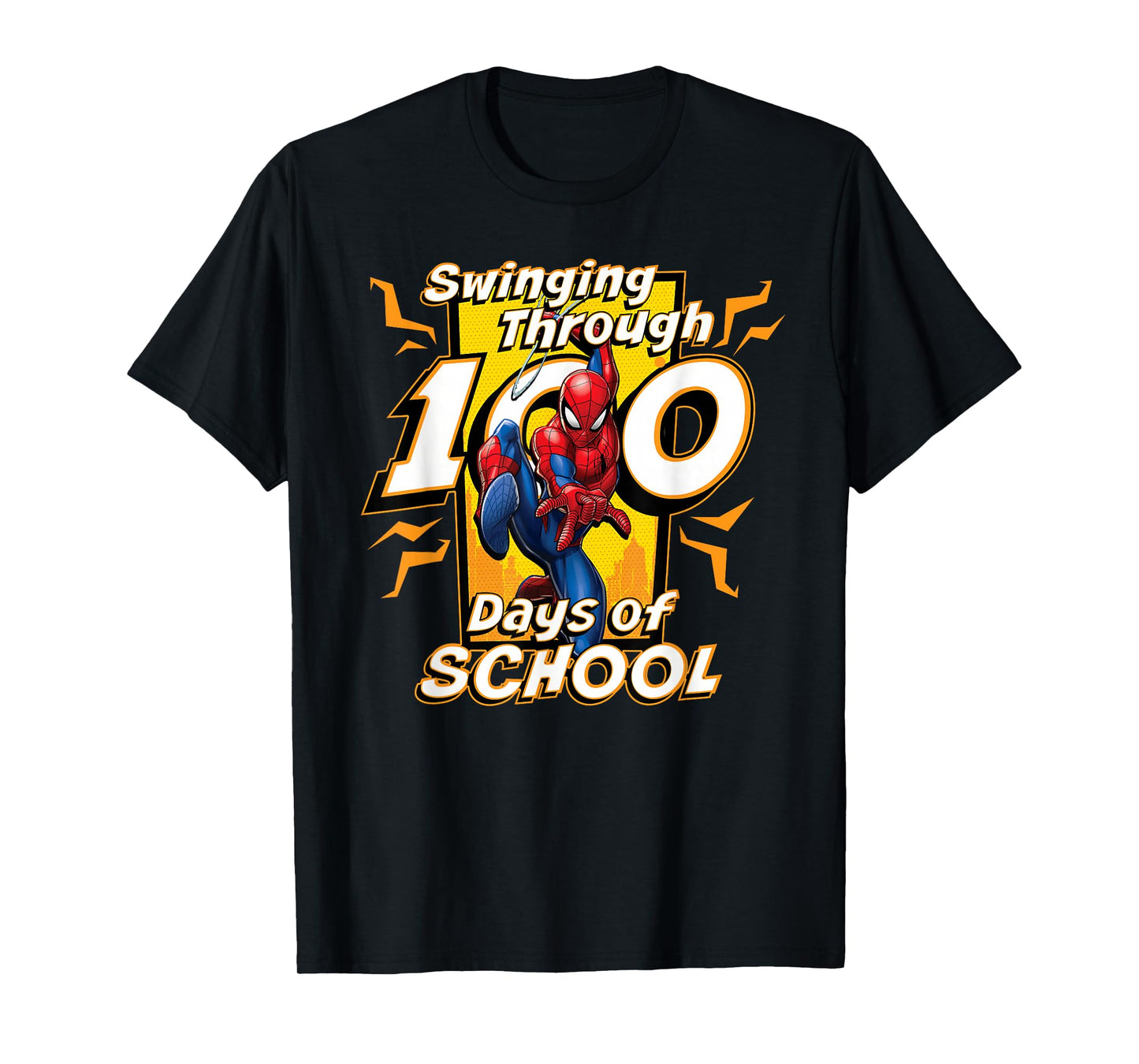 Marvel Super Heroes Spider-Man 100 Days of School 100th Day T-Shirt