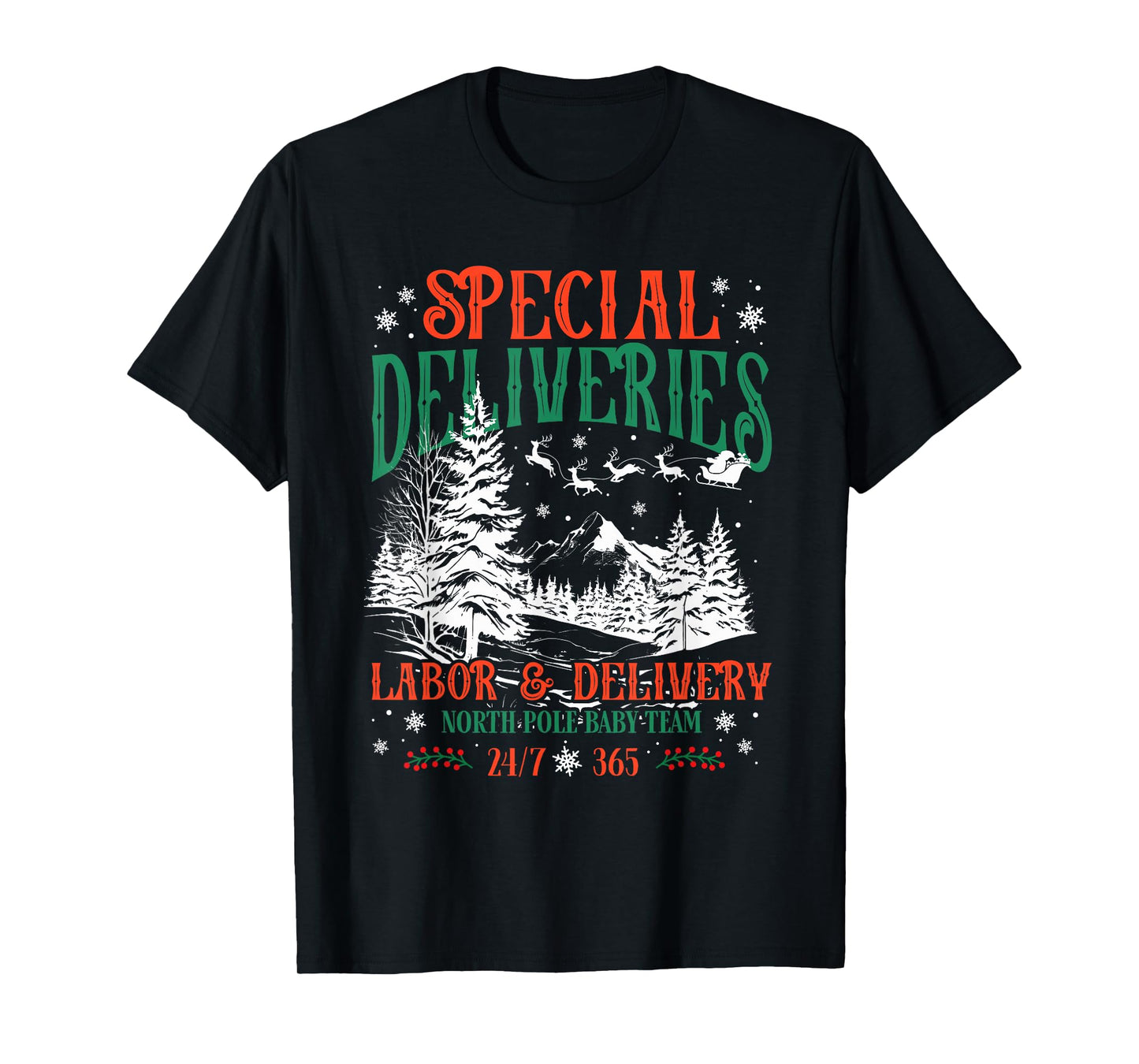 Special Deliveries Labor and Delivery Christmas for Nurses T-Shirt